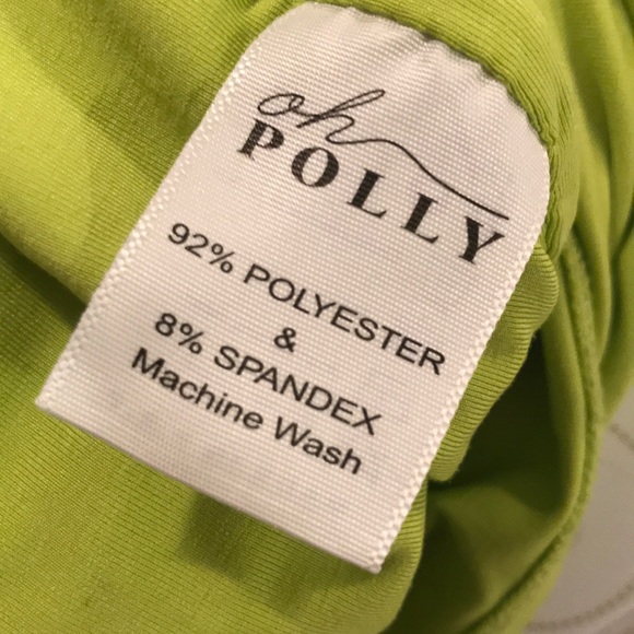 SOLD | FIRM Oh Polly Neón Green Dress - Picture 8 of 8